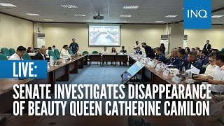 LIVE Senate investigates disappearance of beauty queen Catherine Camilon [upl. by Kimura609]