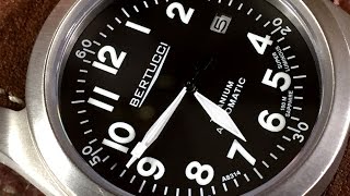 Bertucci A3T Navigator TiMatic Watch Review [upl. by Amzaj932]