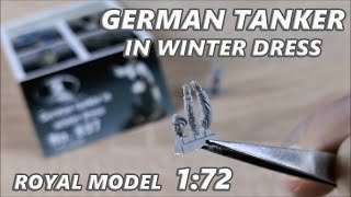 22 Niemiecki dowódca czołgu  GERMAN TANKER in winter dress Royal Model 172  ❄️Zimowy Unboxing [upl. by Yromem]