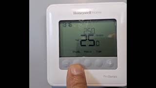 PROGRAMACION DE TERMOSTATO T4 PRO Marca Honeywell [upl. by Tertia]