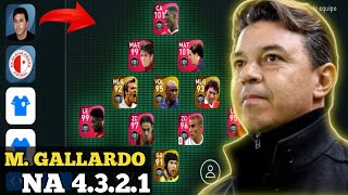 TECNICO MGALLARDO NA FORMAÇÃO 4321 NO PES 2021 MOBILE REVIEW [upl. by Relyhs]