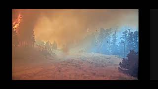 Wrightwood Ski Resort Web Cam of fire Tues Sep 10 [upl. by Aires41]