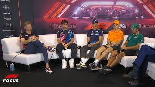 Pre Race Drivers Press Conference Hungarian Grand Prix 2024 [upl. by Mendelson]