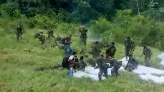 Siete muertos en golpe militar a mayor organización narcotraficante en Colombia  AFP [upl. by Ytsihc398]