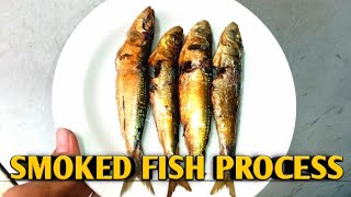 SMOKED FISH PROCESS smoking sardines [upl. by Kone632]