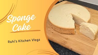 Basic VANILLA Sponge Cake  Simple amp Easy To Make [upl. by Warfore186]