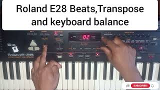 On sale 072 1414 681  Roland E28 Beats to use  Transpose Keyboard Balance [upl. by Richel]