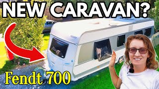 36 The Best Caravan for Living FULL TIME on campsite Fendt 700 Van Tour  Pros and Cons [upl. by Cullin]