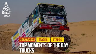 Trucks Top moments  Stage 6  Dakar2023 [upl. by Yokum]