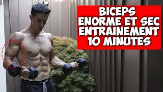 BICEPS ENORME ENTRAINEMENT MAISON 10 MINUTES [upl. by Raamal]