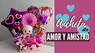 DIY  Ancheta para Amor y Amistad FACIL  Regalo SAN VALENTIN con Peluche [upl. by Shipman647]