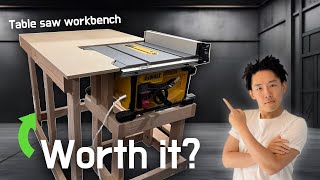 Ultimate Beginners Guide DIY Table Saw Workbench  DeWalt 7485 [upl. by Lahcar]