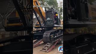 The Sany 335H excavator has been loaded and will be sent to Shanghai PortWhatsApp：0086 19542816805 [upl. by Anemolihp355]