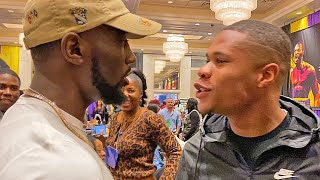 The moment when Terence Crawford STEPPED to Devin Haney amp SIZED HIM UP Did he intimidate him [upl. by Clifford]