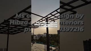 Ms canopy design by Hibza sterling interiors pvt ltd mscanopy canopy pergolaterracegarden [upl. by Adnorhs]