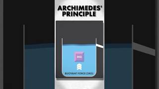 Archimedes Principle Explained in 60 seconds [upl. by Aika483]