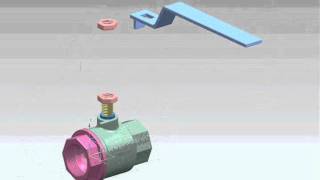 1PC BALL VALVE ANIMATION [upl. by Adnileb402]