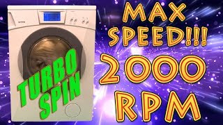 Washing machine spin 2000 rpm relaxing sound [upl. by Ambrosia926]