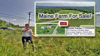 Farm In Maine Land House  Maine Real Estate 119900 MOOERS REALTY [upl. by Fernandez700]