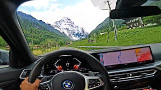 POV Drive 2023 BMW 330e Wagon  4K 3D Audio  Switzerland  Brienz to Grindelwald [upl. by Jory]