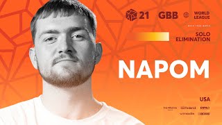 NaPoM 🇺🇸 I GRAND BEATBOX BATTLE 2021 WORLD LEAGUE I Solo Elimination [upl. by Eniamirt]