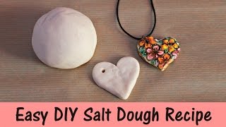 Easy DIY Salt Dough Recipe  3 Ingredients [upl. by Nikal547]