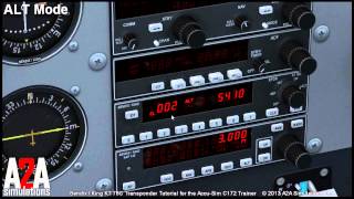 A2A C172 Avioncs Tutorials Transponder [upl. by Dnilasor]