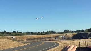 P51B and P51D Mustang flyby 1  VAW  September 2 2017 [upl. by Reinhard]