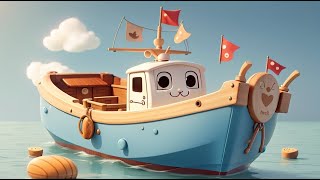 Boat Song For Kids  Animagic KidsStudio [upl. by Nilesoy]