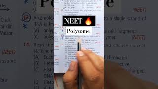 neet 🔥 biologyPolysome or polyribosome in biology 🤔 neetbiolgy youtubeshort shorts [upl. by Nathanson]