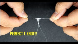 HOW TO TIE A PERFECT TKNOT for Your fishing RIG [upl. by Akemit]