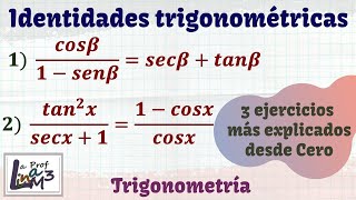 APRENDE A DEMOSTRAR IGUALDADES TRIGONOMÉTRICAS [upl. by Hukill]