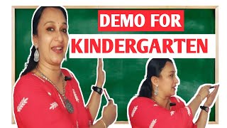 Demo class for kindergarten How to give demo for teaching jobActiveTeachersCorner [upl. by Hurwitz]