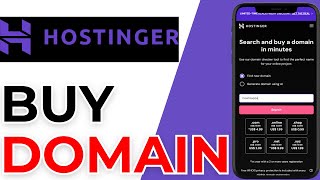 How to Buy a Hostinger Domain – StepbyStep Guide for Beginners [upl. by Enajiram]