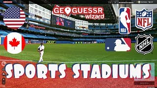 Geoguessr  North American Sports Stadiums Be kind Im from England [upl. by Aroved]