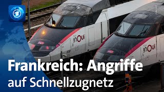 Frankreich Offenbar Angriffe auf Schnellzugnetz [upl. by Body]