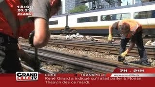 SNCF vérification des éclisses dans la région [upl. by Ball956]