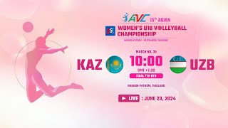 KAZ UZBF 7815th Asian Women’s U18 [upl. by Fesuy]