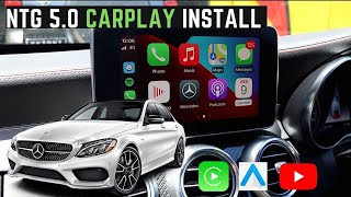 MercedesBenz CClass 20152019 Wireless Apple CarPlay  Android Auto Install [upl. by Christiansen454]