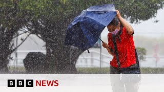 Typhoon Gaemi makes landfall in Taiwan with two dead and hundreds injured  BBC News [upl. by Mccreary]