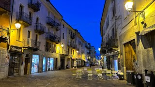 Aosta Aosta Valley Italy at night  Nov 2022 [upl. by Retlaw]