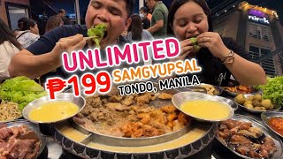 UNLIMITED 199 SAMGYUPSAL sa TONDO MANILA By Rúrok [upl. by Ilak]