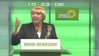 Claudia Roth Bewerbungsrede für das Amt der Bundesvorsitzenden [upl. by Brunhild726]