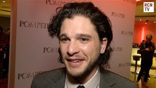 Kit Harington Pompeii amp Game Of Thrones Season 4 Interview [upl. by Anaujahs]