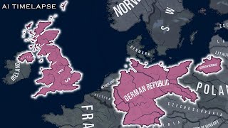 Germany Is Part Of The Allies In 1936 HOI4 AI Timelapse [upl. by Nishi]