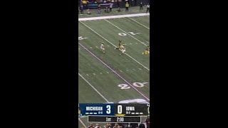 Semaj Morgan 87 YD Punt Return vs Iowa  Michigan Football [upl. by Charry]