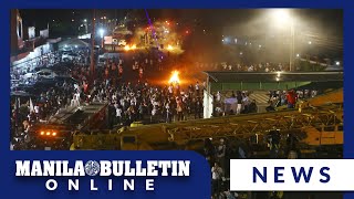 Cops Quiboloy supporters in standoff in Davao City [upl. by Ernestus899]