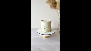 Floral Cake Cream Decoration Without Nozzles Easy and Elegant [upl. by Doig]