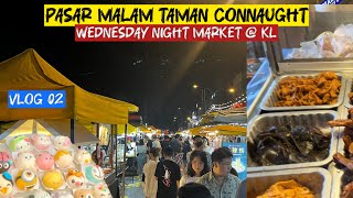 Pasar Malam Taman Connaught  Malaysia Kuala Lumpur City  Longest food market in Kuala Lumpur  Mal [upl. by Notsruht]