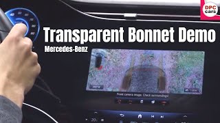 2023 Mercedes EQE SUV Transparent Bonnet Hood Demo [upl. by Purpura]